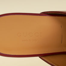 Gucci Burgundy Princetown Mules 36