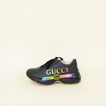 Gucci Black Logo Rhyton Sneakers 38.5