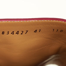 Gucci Burgundy Horsebit Flat Slides 41