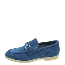 Gucci Blue Horsebit Suede Men's Loafer 8.5