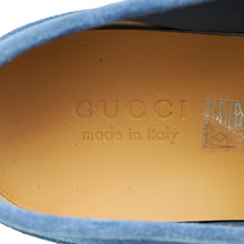 Gucci Blue Horsebit Suede Men's Loafer 8.5