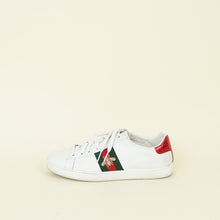 Gucci White Bee Embroidered Ace Sneakers 38