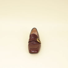 Gucci Burgundy GG Marmont Loafers 36.5