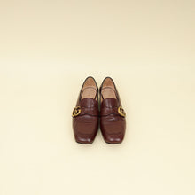 Gucci Burgundy GG Marmont Loafers 36.5