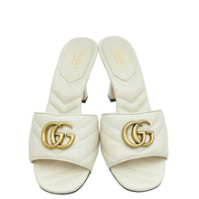 Gucci Ivory GG Marmont Slide Heeled Mules 36.5