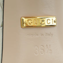 Gucci Ivory GG Marmont Slide Heeled Mules 36.5