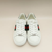 Gucci White Ace With Web Trainer Sneaker 36.5