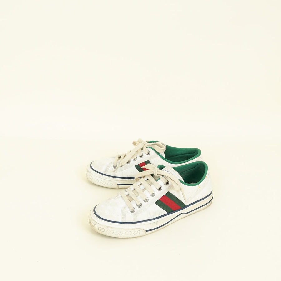 Gucci White Multicolor Tennis 1977 Sneakers
