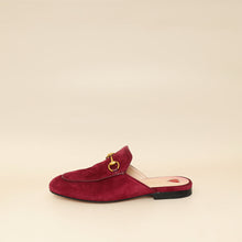 Gucci Burgundy Princetown Mules 36