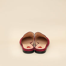 Gucci Burgundy Princetown Mules 36