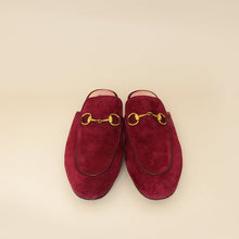 Gucci Burgundy Princetown Mules 36
