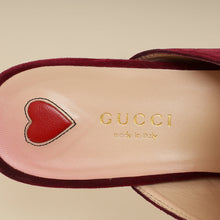 Gucci Burgundy Princetown Mules 36