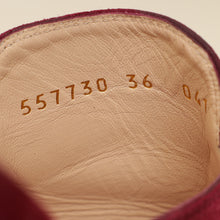 Gucci Burgundy Princetown Mules 36