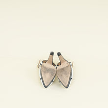 Gucci Bicolor Double G Logo Slingback Pump 37.5
