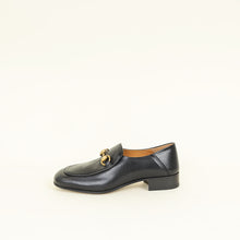 Gucci Black Horsebit Jordaan Loafers 37.5