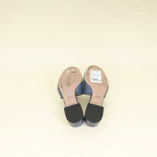 Gucci Stone Blue Harrods Exclusive Croco Embossed Maxime Crystal Slide Sandals 37