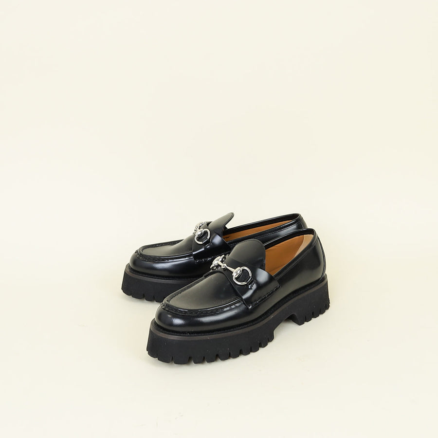Gucci Black Horsebit Loafer 37