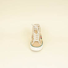 Gucci Beige Suede Tennis 1977 High Top Sneakers 37