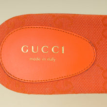 Gucci Orange Interlocking G Slide Sandal 37