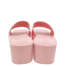 Gucci Light Pink Logo Rubber Slide Sandals 38