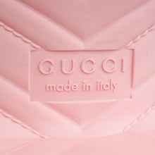 Gucci Light Pink Logo Rubber Slide Sandals 38
