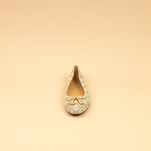 Gucci Bicolor GG Bamboo Tassel Bow Ballerina Flats 38