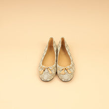 Gucci Bicolor GG Bamboo Tassel Bow Ballerina Flats 38