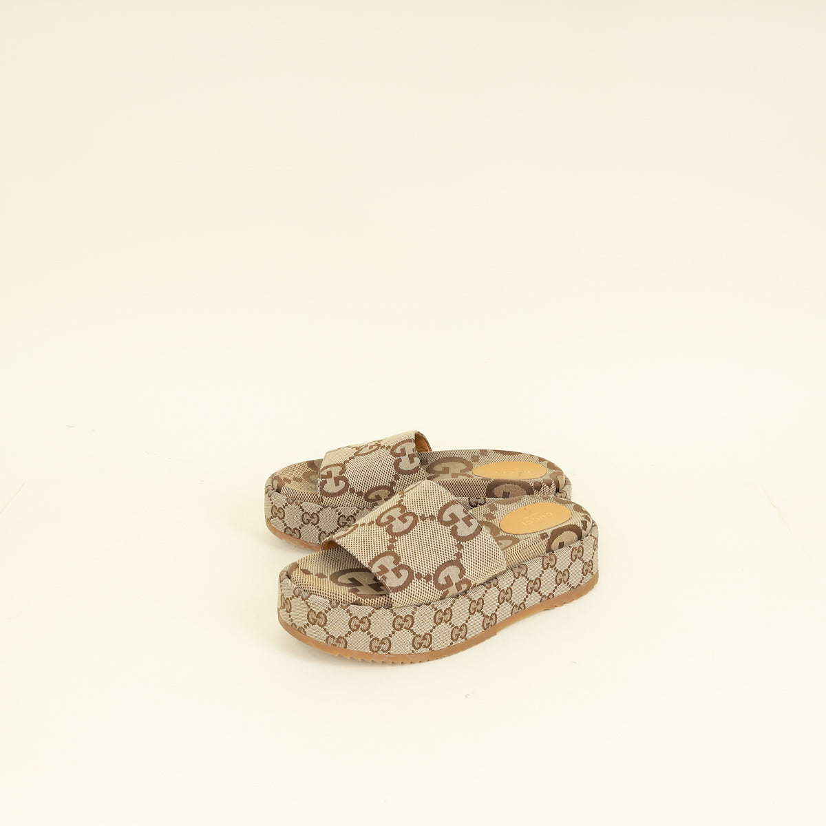 Gucci Bicolor Women's Platform Slide Sandal 38
