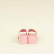 Gucci Pink Logo Rubber Slide Sandal 38