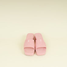 Gucci Pink Logo Rubber Slide Sandal 38