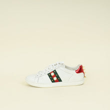 Gucci White Pearl Spike Ace Sneakers 38