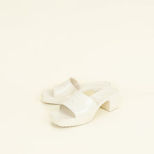 Gucci Ivory White Logo Rubber Slide Sandal 38