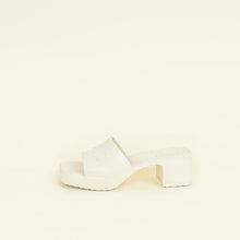 Gucci Ivory White Logo Rubber Slide Sandal 38