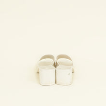 Gucci Ivory White Logo Rubber Slide Sandal 38