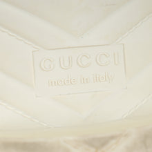 Gucci Ivory White Logo Rubber Slide Sandal 38