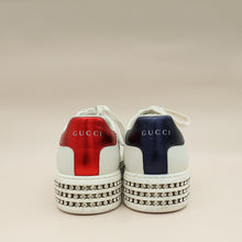 Gucci White Crystal Platform Ace Bee Sneakers 38