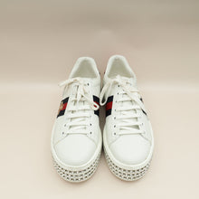 Gucci White Crystal Platform Ace Bee Sneakers 38