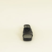 Gucci Black Logo Rubber Slide Sandal 38