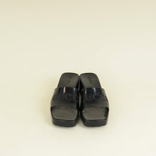 Gucci Black Logo Rubber Slide Sandal 38
