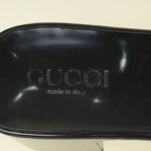 Gucci Black Logo Rubber Slide Sandal 38