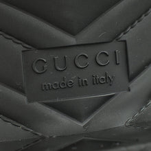 Gucci Black Logo Slide Rubber Sandals 38