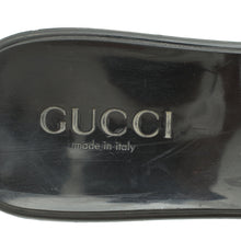 Gucci Black Logo Slide Rubber Sandals 38