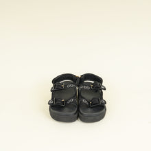 Gucci Black Crystal GG Dad Sandals 38
