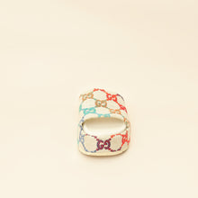 Gucci Beige GG Multicolor Jacquard Platform Slide 39