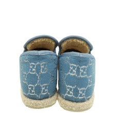 Gucci Denim Blue GG Fria Horsebit Loafers 39