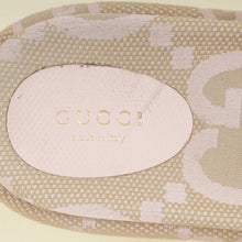 Gucci Beige Pink Jumbo GG Platform Slide Sandal 39