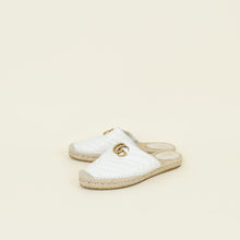 Gucci White GG Marmont Espadrille Mules 39