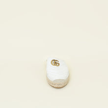 Gucci White GG Marmont Espadrille Mules 39