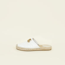 Gucci White GG Marmont Espadrille Mules 39