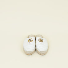 Gucci White GG Marmont Espadrille Mules 39